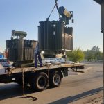 Loading transformer after refurb back to site